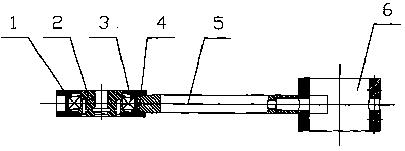 Wire take-up shaft end positioning device of enamelling machine