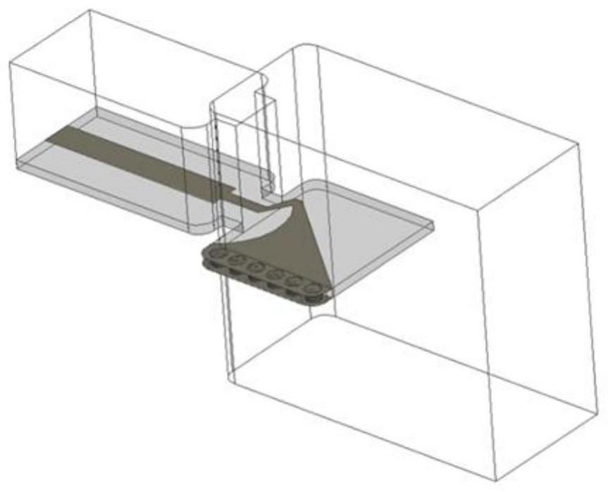 A small size ka-band broadband end-fed waveguide microstrip conversion structure