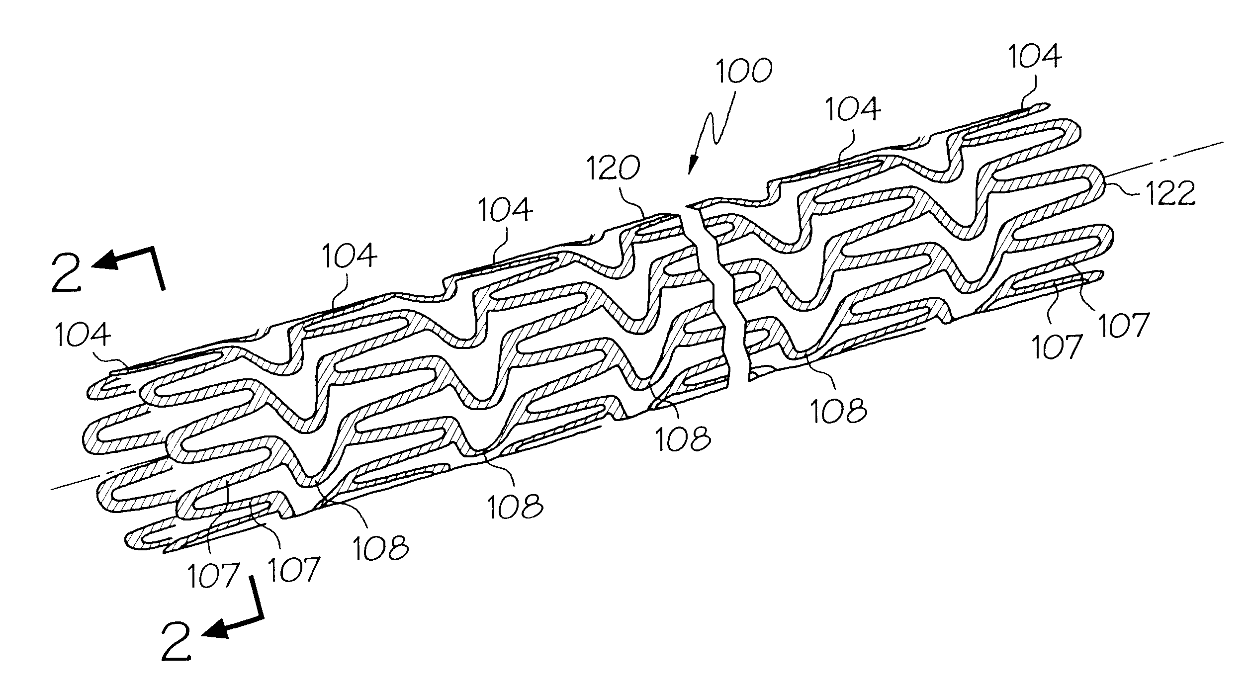 Monolayer modification to gold coated stents to reduce adsorption of protein