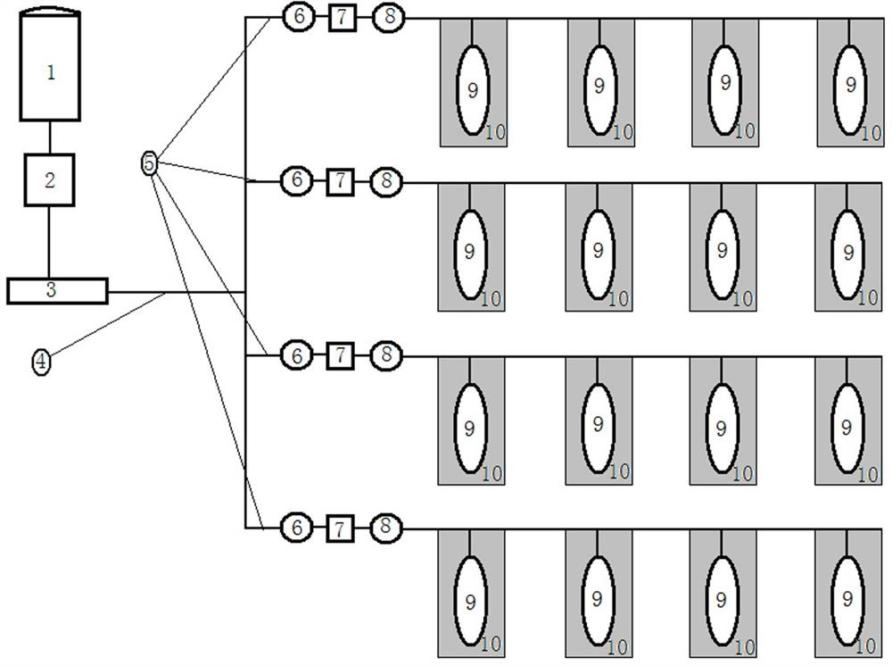 Controllable water-saving tree planting system capable of realizing automatic water and fertilizer maintenance in desertification arid region