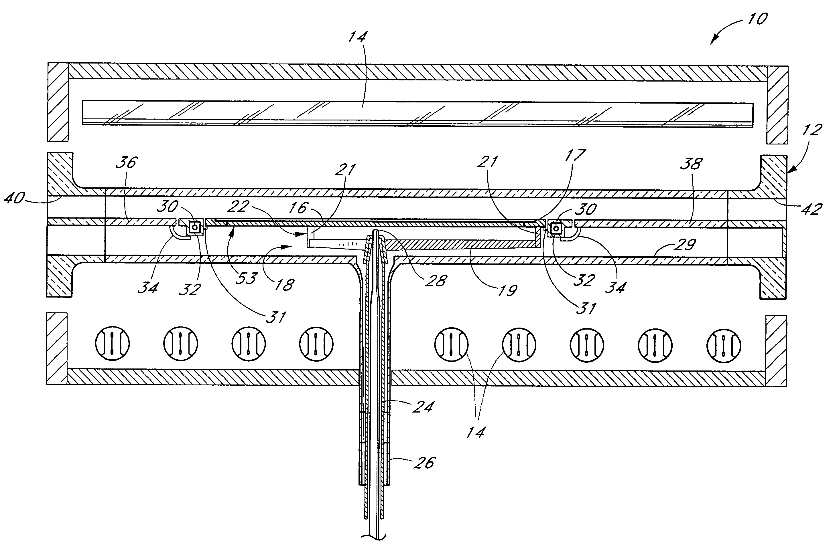 Wafer holder with peripheral lift ring