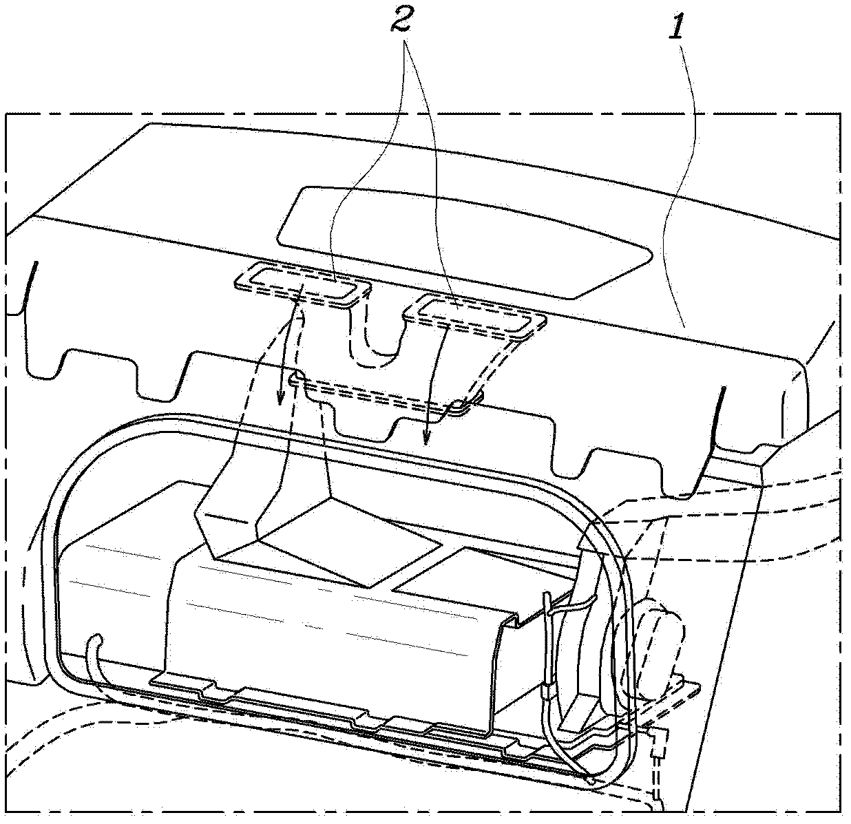 Apparatus for preventing water from flowing into high voltage electronic parts