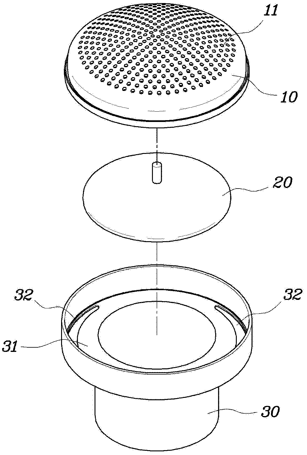 Apparatus for preventing water from flowing into high voltage electronic parts