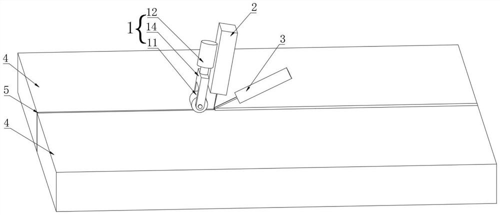 Welding system for aluminum alloy laser welding and surface treatment method