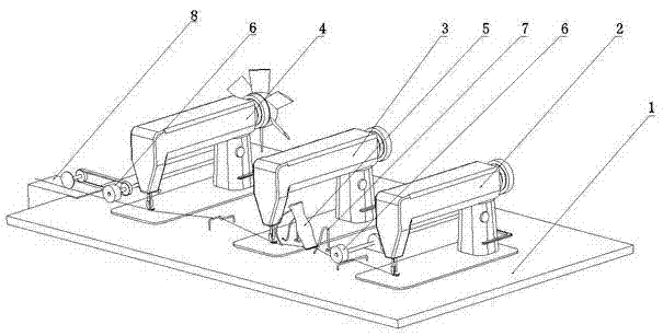 Non-folding woven hair curtain device and hair curtain preparation process