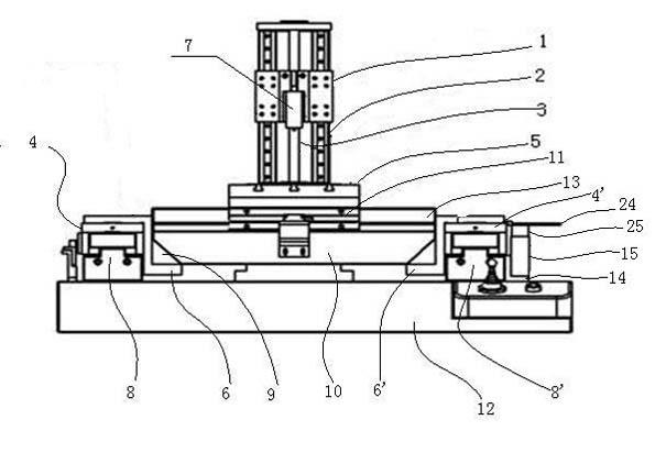 Measurement device for surface roughness and measurement workbench for measurement device