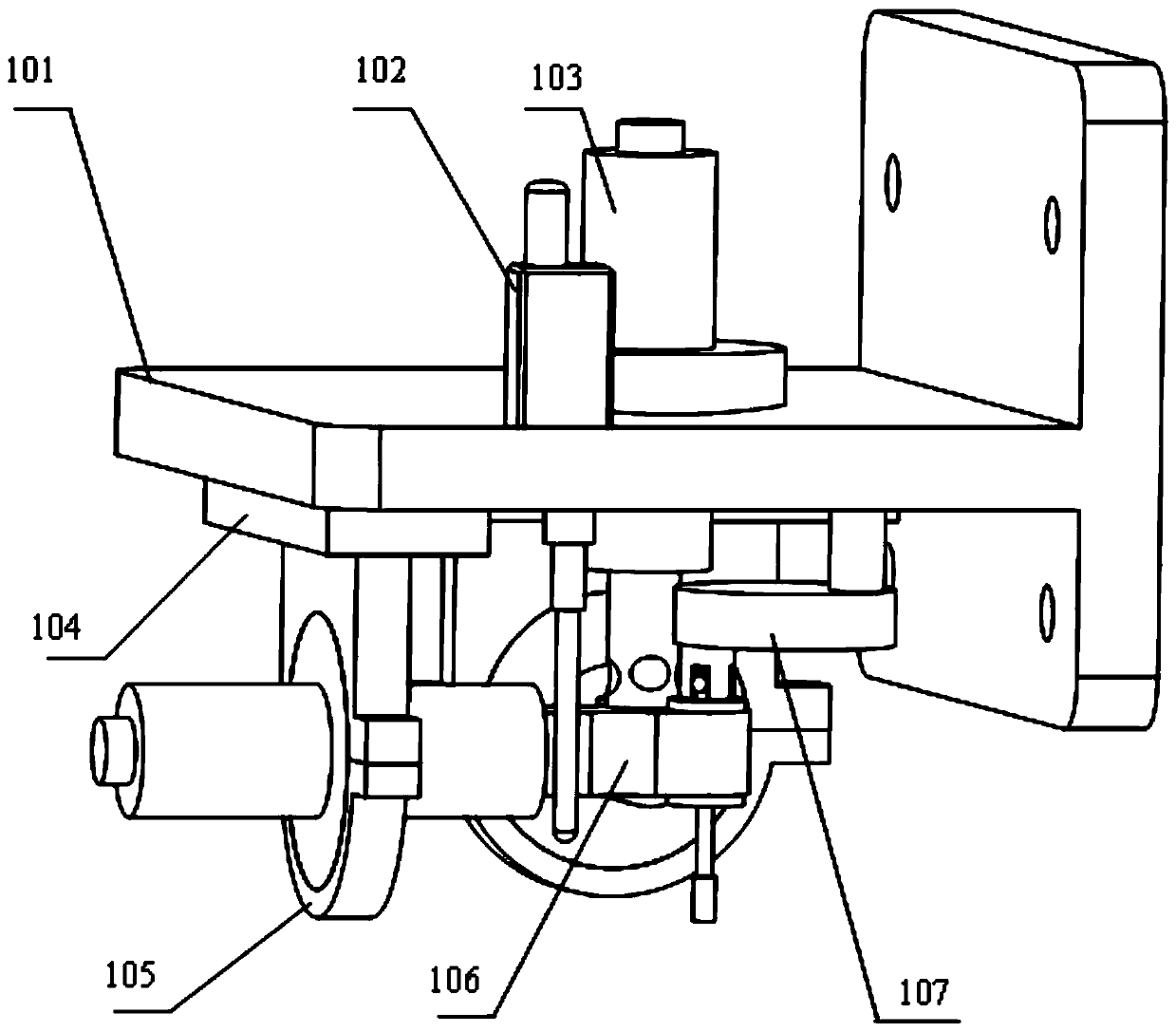 Complicated curved face milling, grinding and measuring integrated machining machine tool and forming method