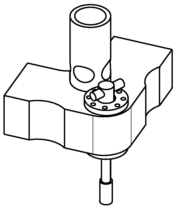 Complicated curved face milling, grinding and measuring integrated machining machine tool and forming method