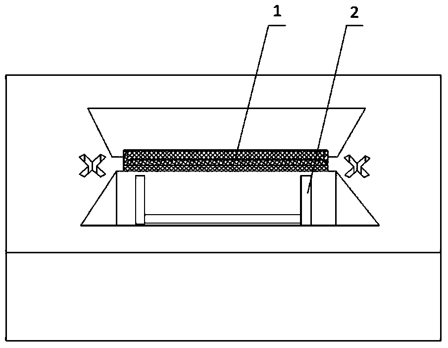 Deep sub-micron device sample for in-situ transmission electron microscope and preparation method of sample