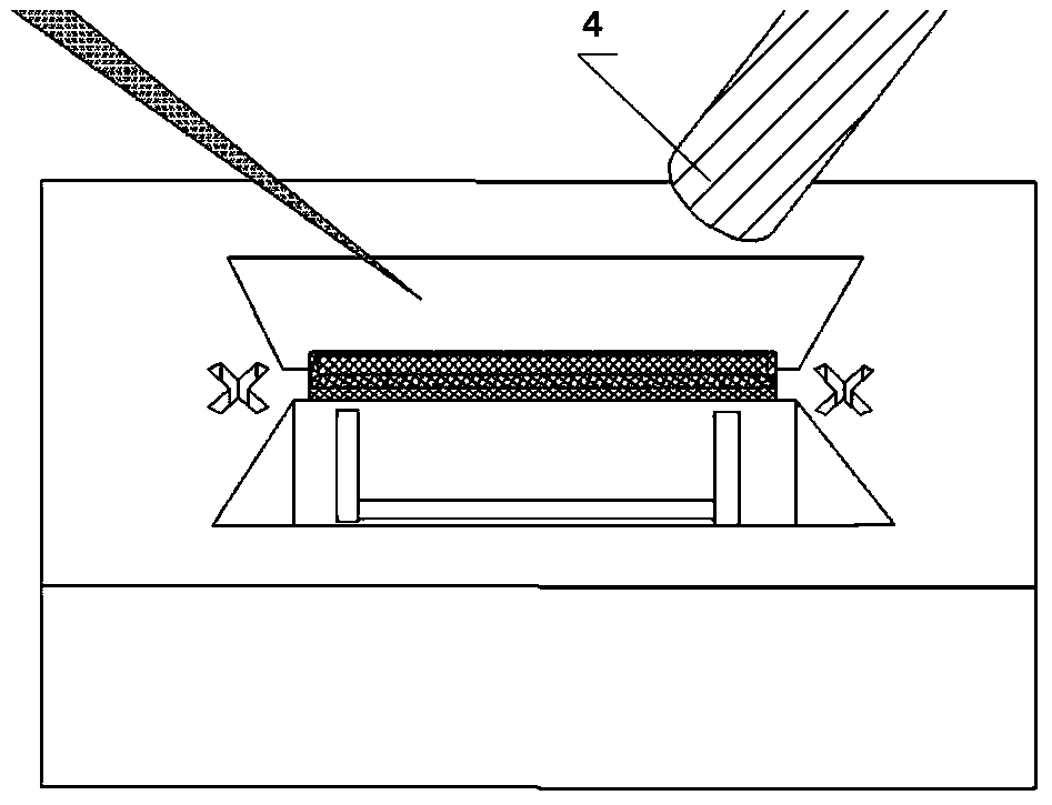 Deep sub-micron device sample for in-situ transmission electron microscope and preparation method of sample