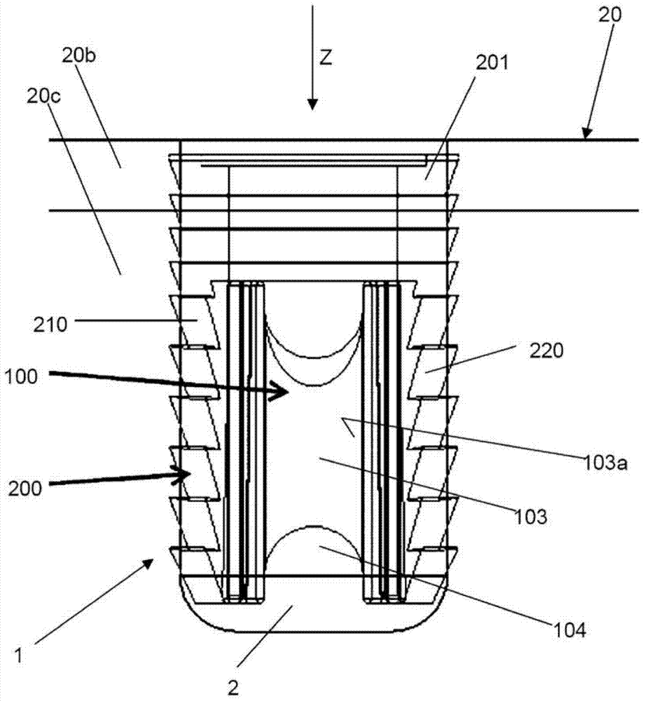 Device for fixation of a flexible element, particularly a natural or synthetical ligament or tendon, to a bone