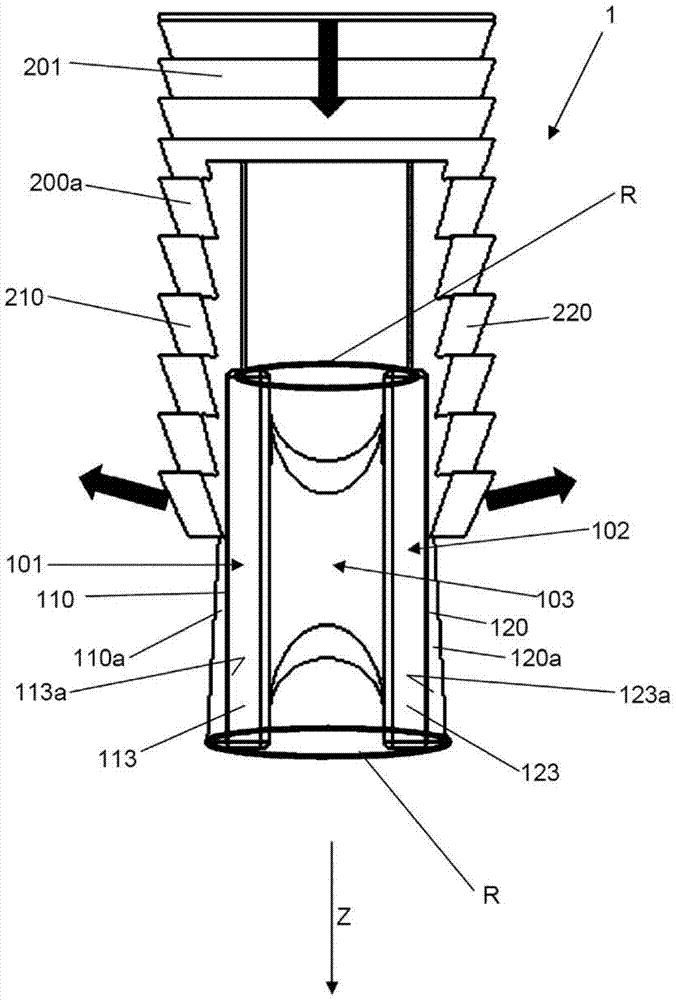 Device for fixation of a flexible element, particularly a natural or synthetical ligament or tendon, to a bone