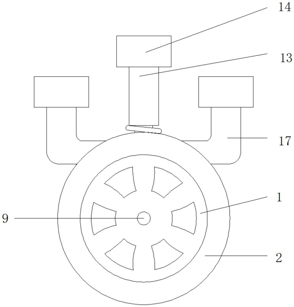 Self-driven tire for new energy automobile