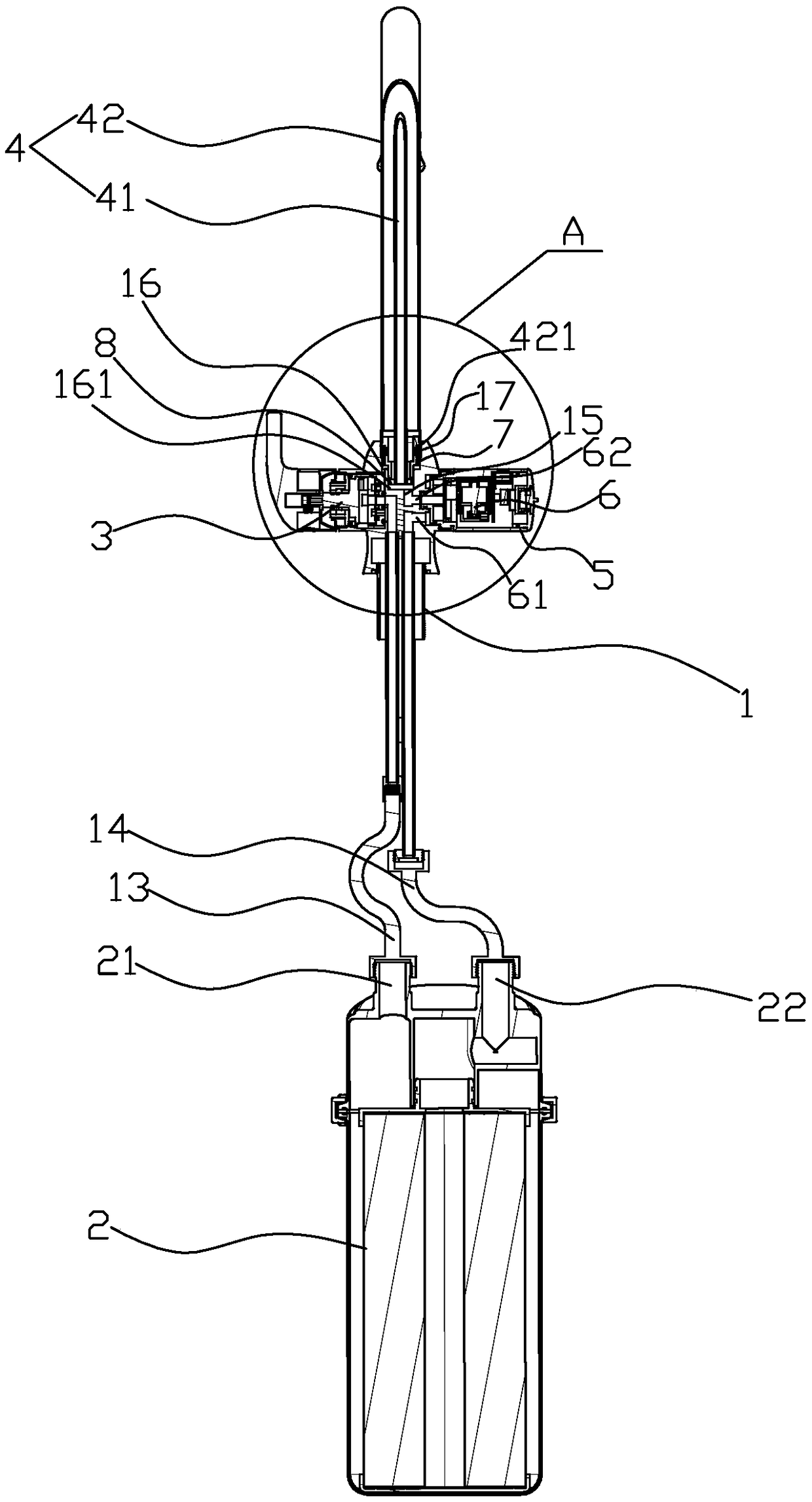 Water purification three-joint single-valve metering filtration faucet below kitchen table