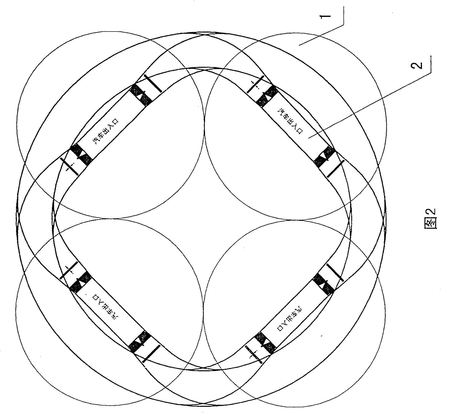 Drum-type combined close 3D parking garage