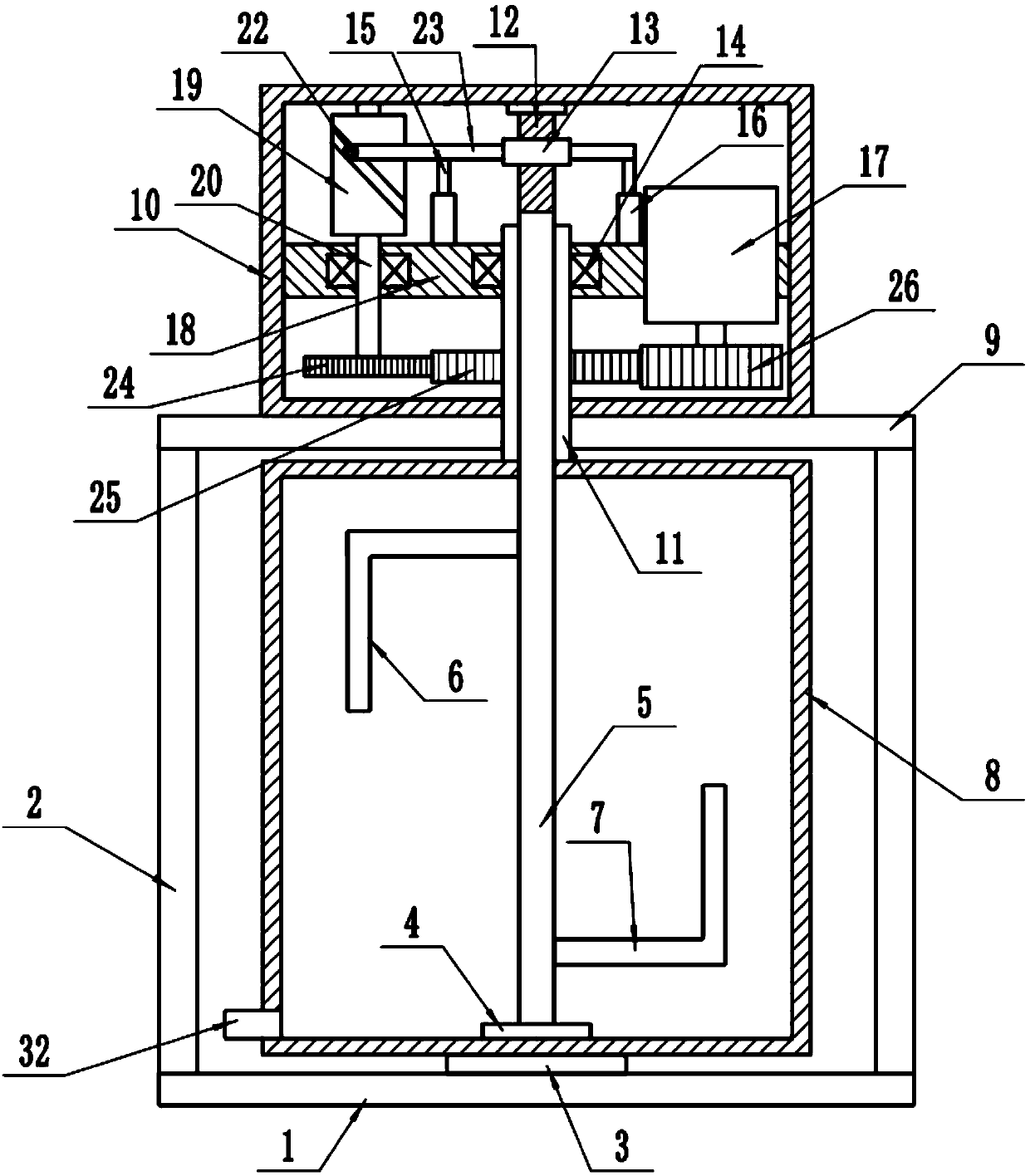 Drum-type wool washing device used for farming goats