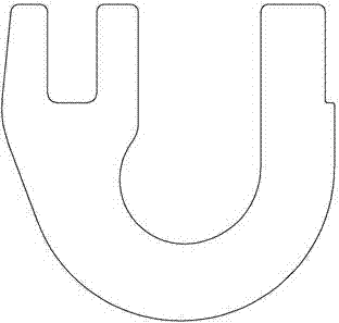 European link double-ring buckle body forge piece forming process