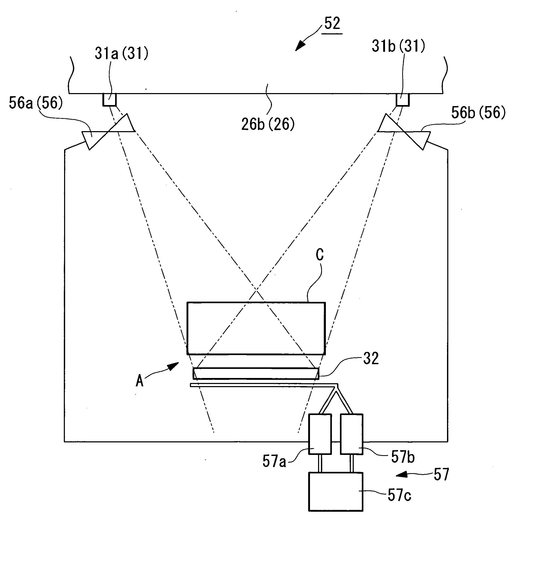 Crane equipped with inspection device