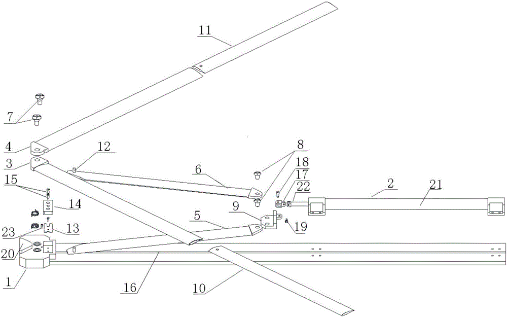 Foldable wing extensible in wingspan