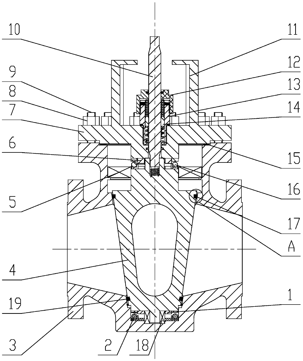 Plug valve for high-pressure and high-frequency occasion