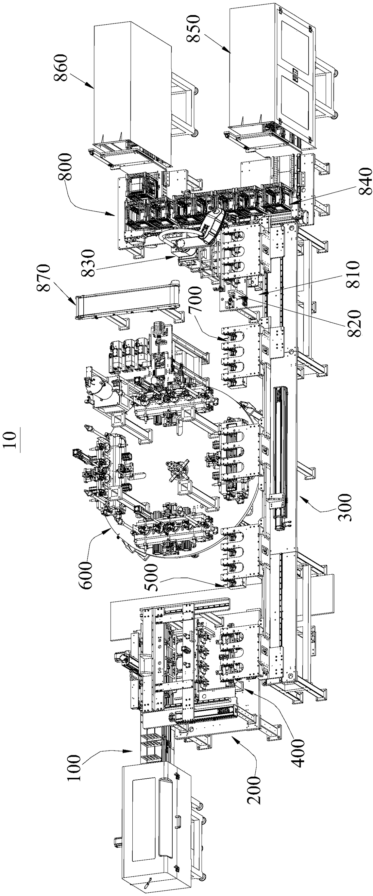 Liquid injection device for a soft-pack battery