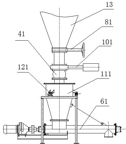 Weightlessness-principle-based powdery material continuous metering control method and device thereof