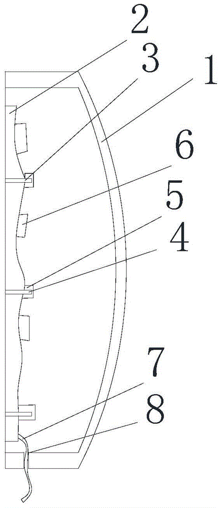 Steering lamp structure based on flexible circuit board