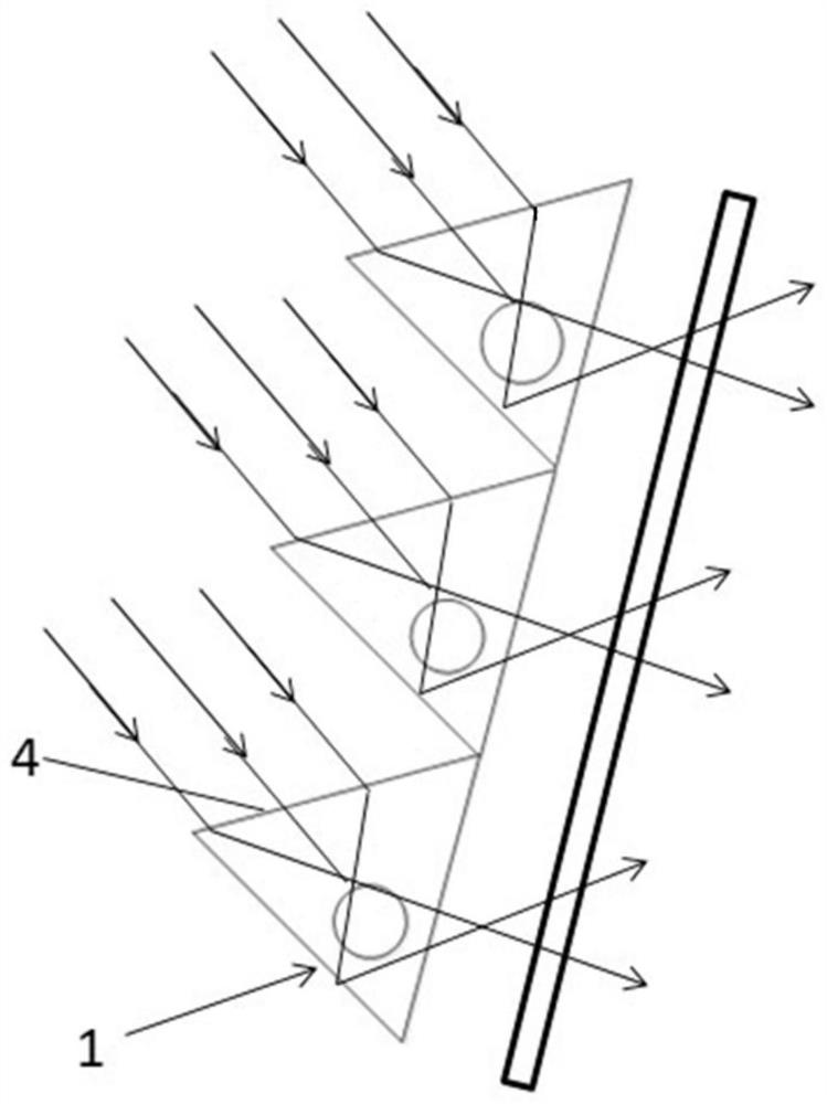 Heat-collecting column and window constituting form and usage method of the heat-collecting column