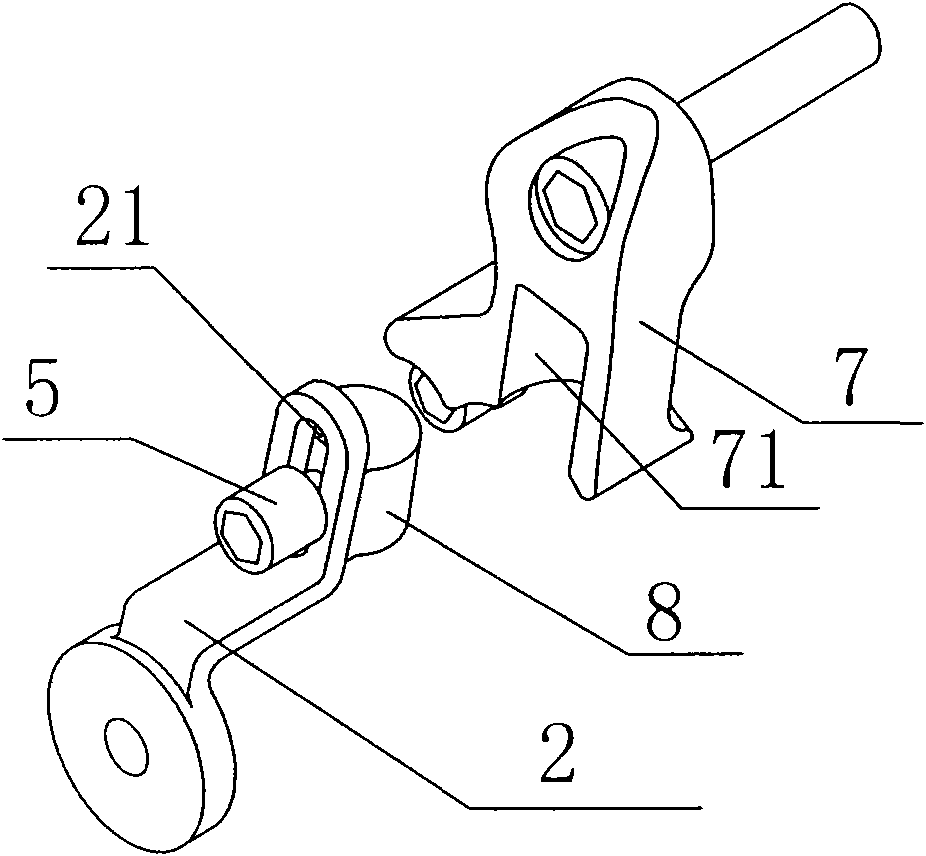 Folding fixing buckle of folding bicycle