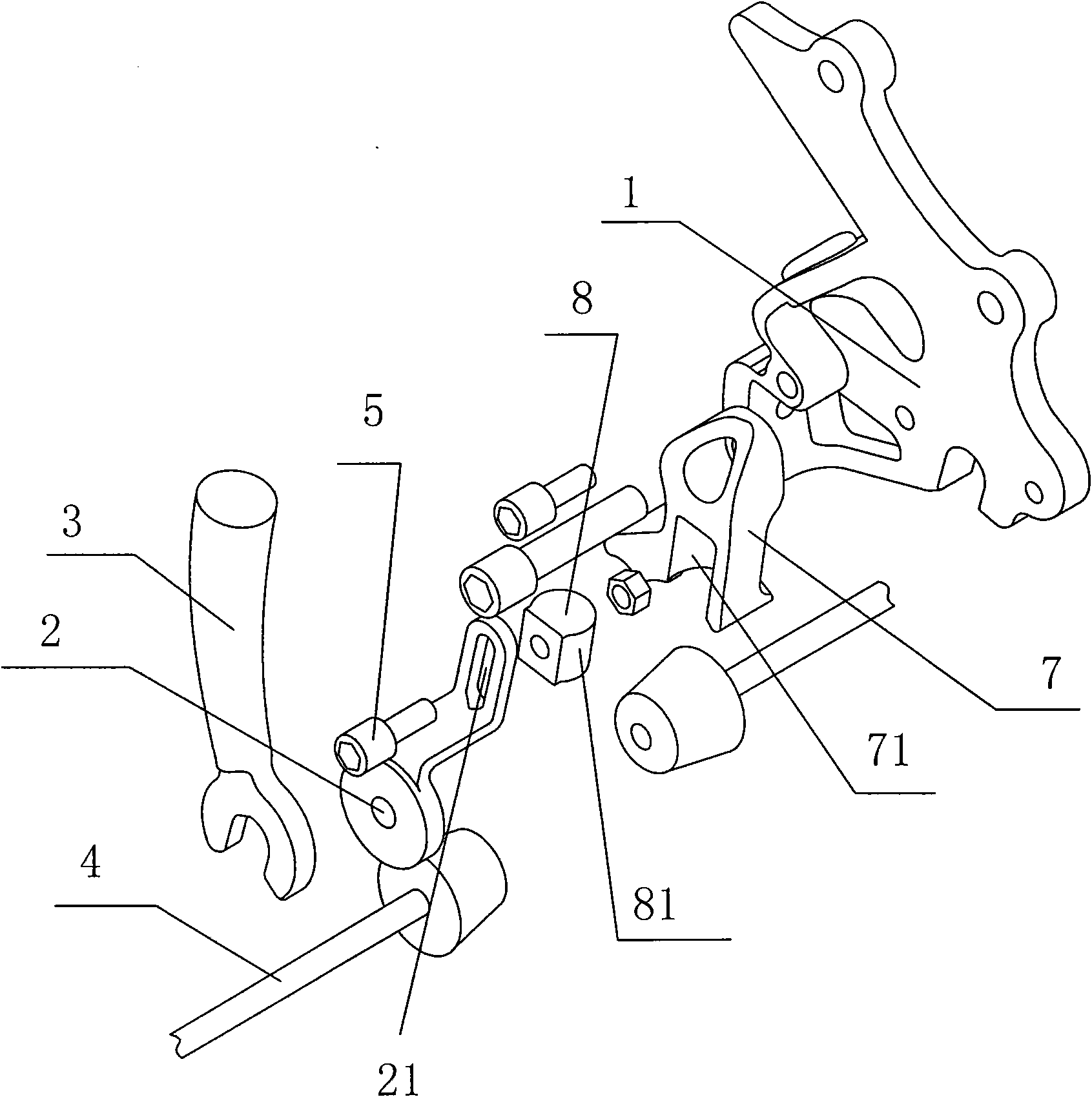 Folding fixing buckle of folding bicycle