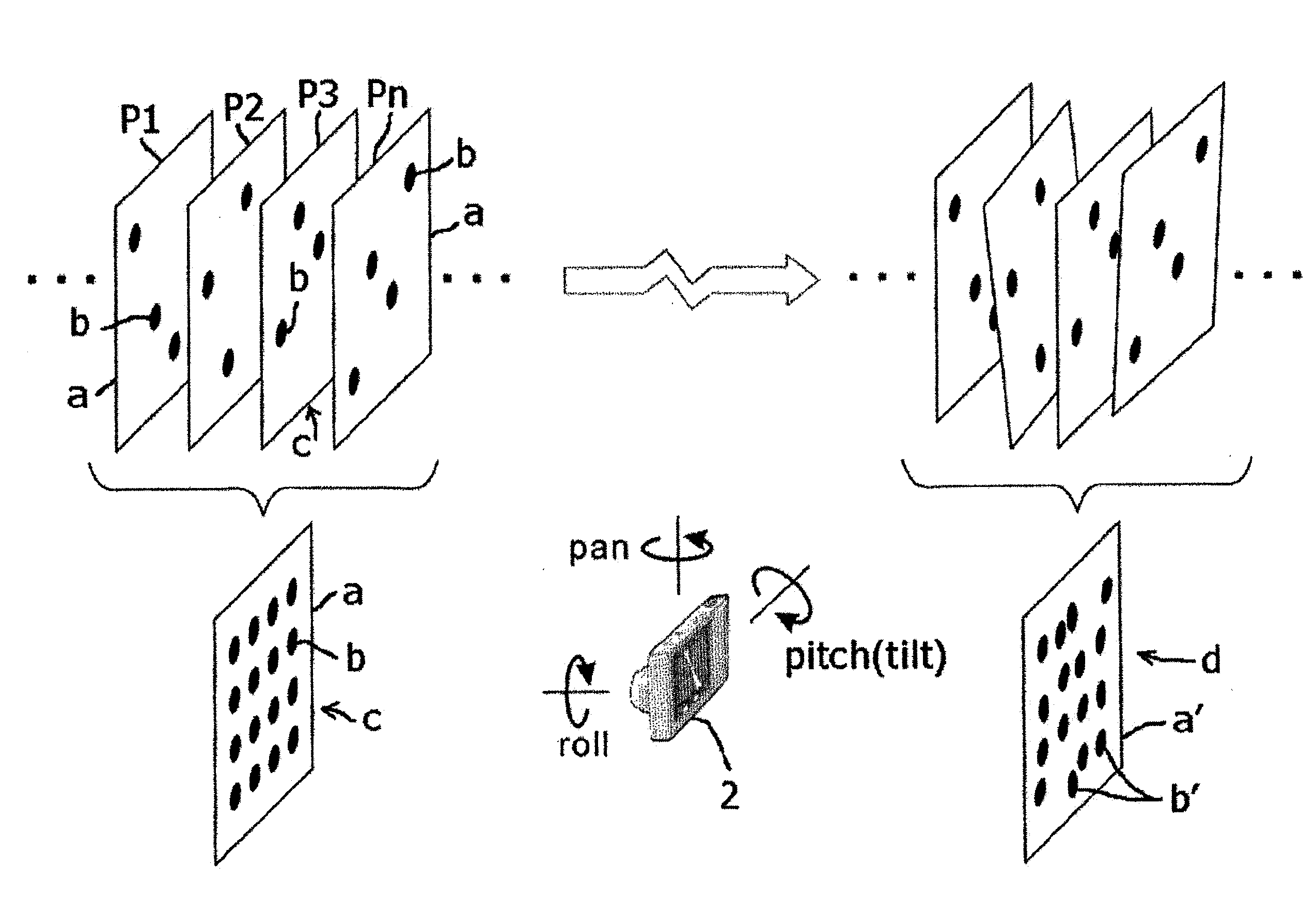 Jiggle measuring system and jiggle measuring method