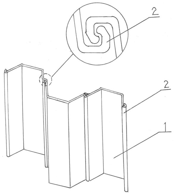 Water plugging method and device for gushing water in gap of steel sheet pile cofferdam