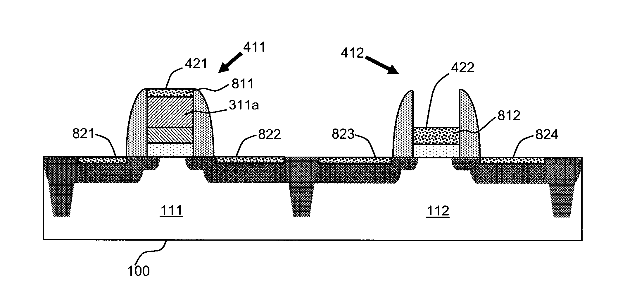 Fully silicided gate electrodes and method of making the same