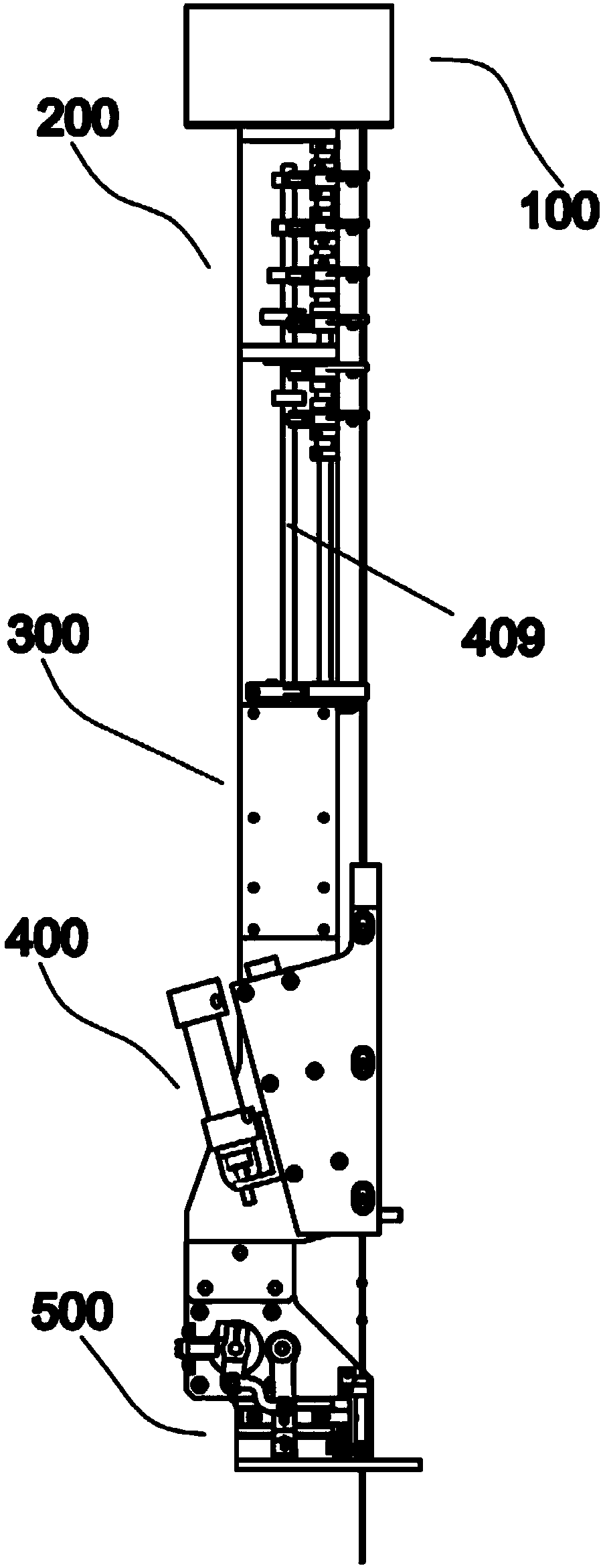 Bead arranging and feeding device of bead embroidery device