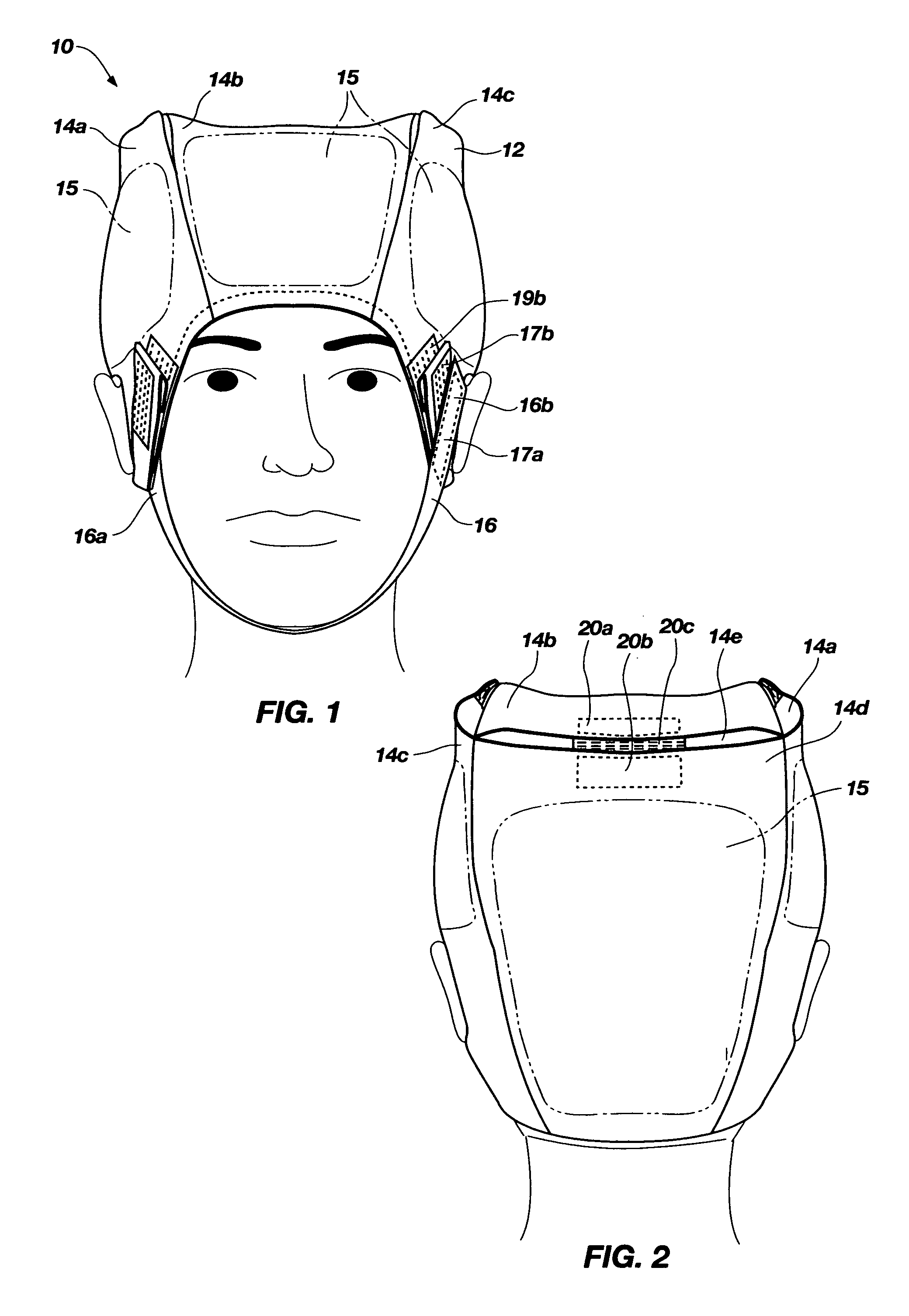 Helmet trauma bandage and method