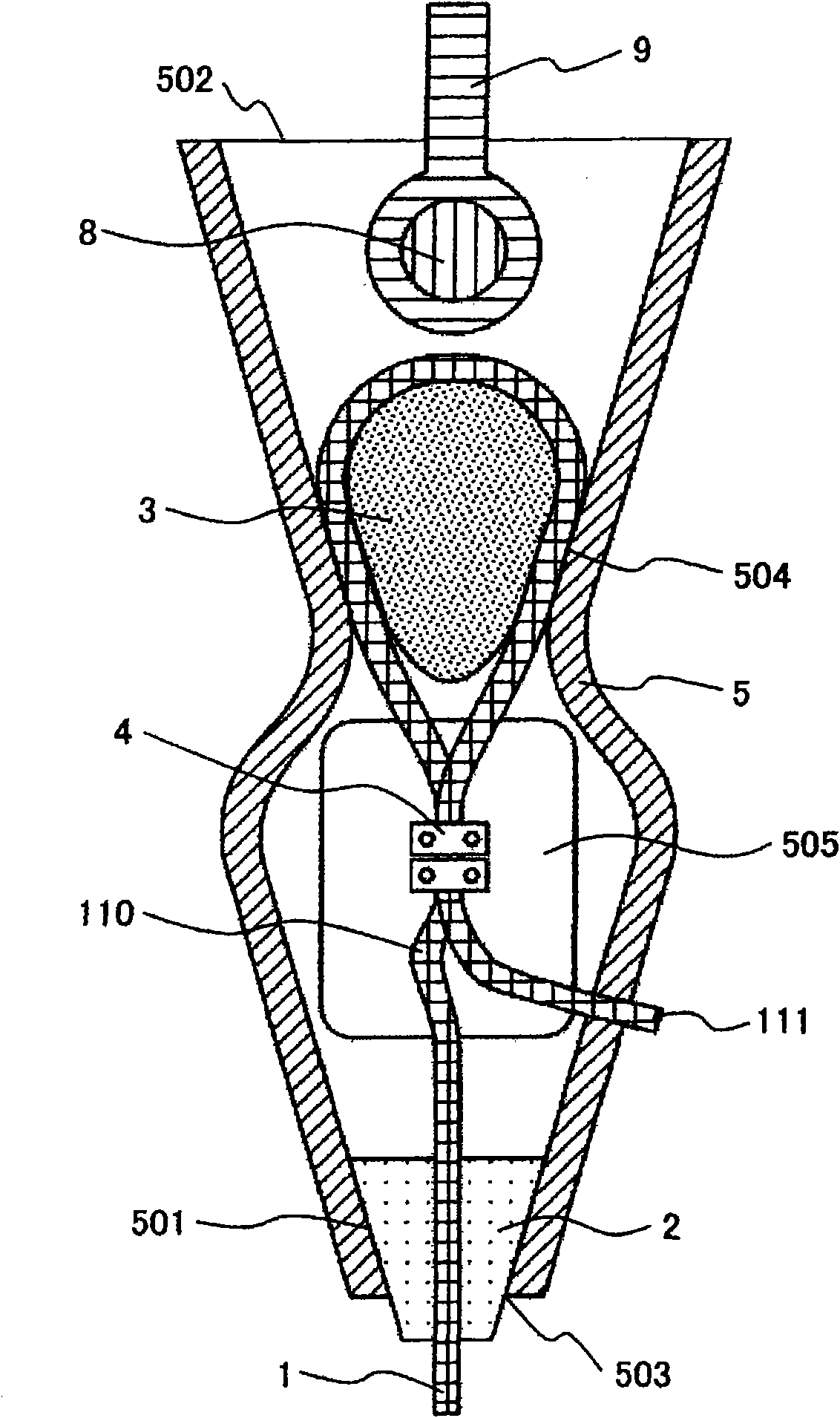 Suspension rope type elevator