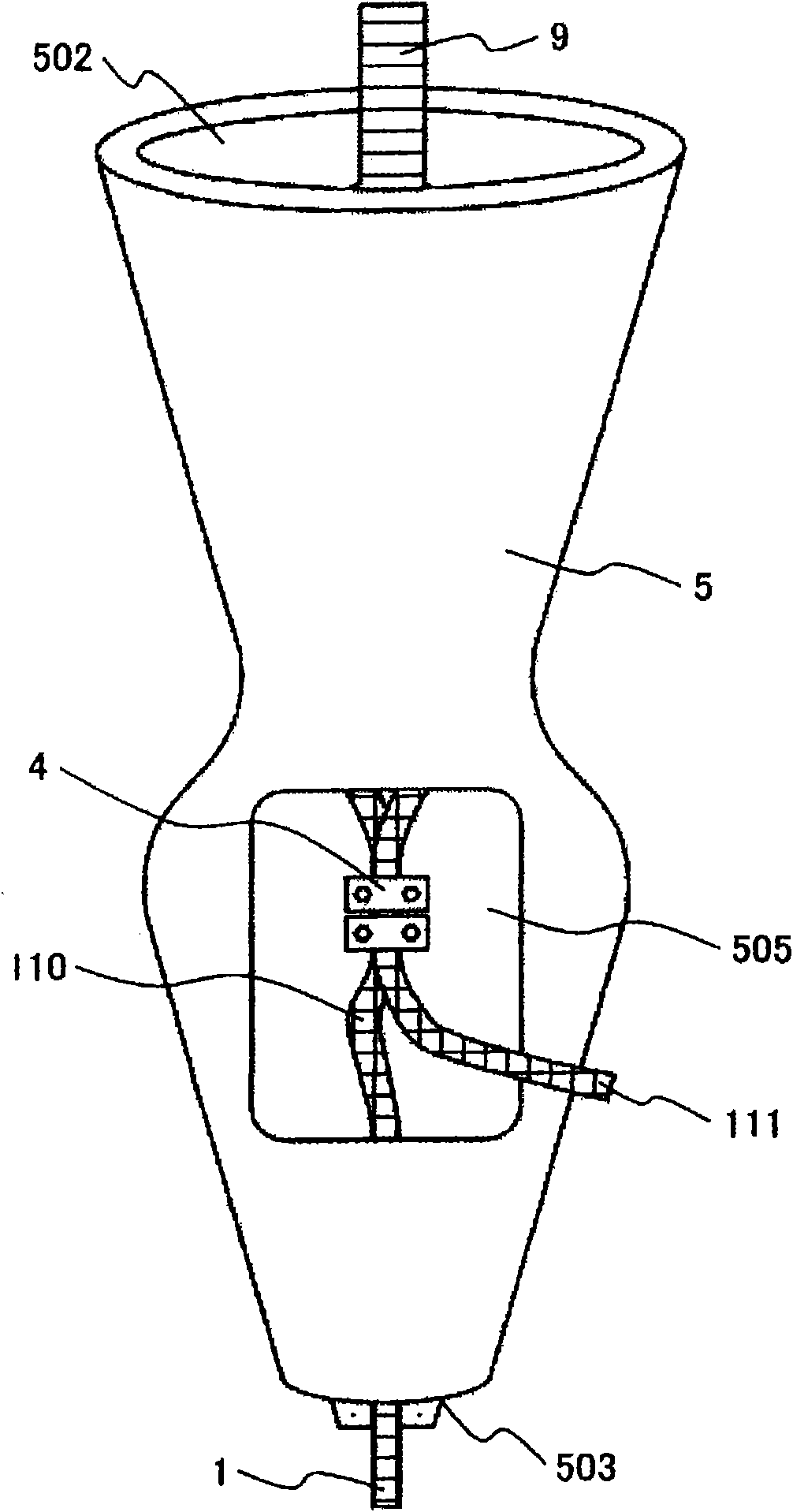 Suspension rope type elevator