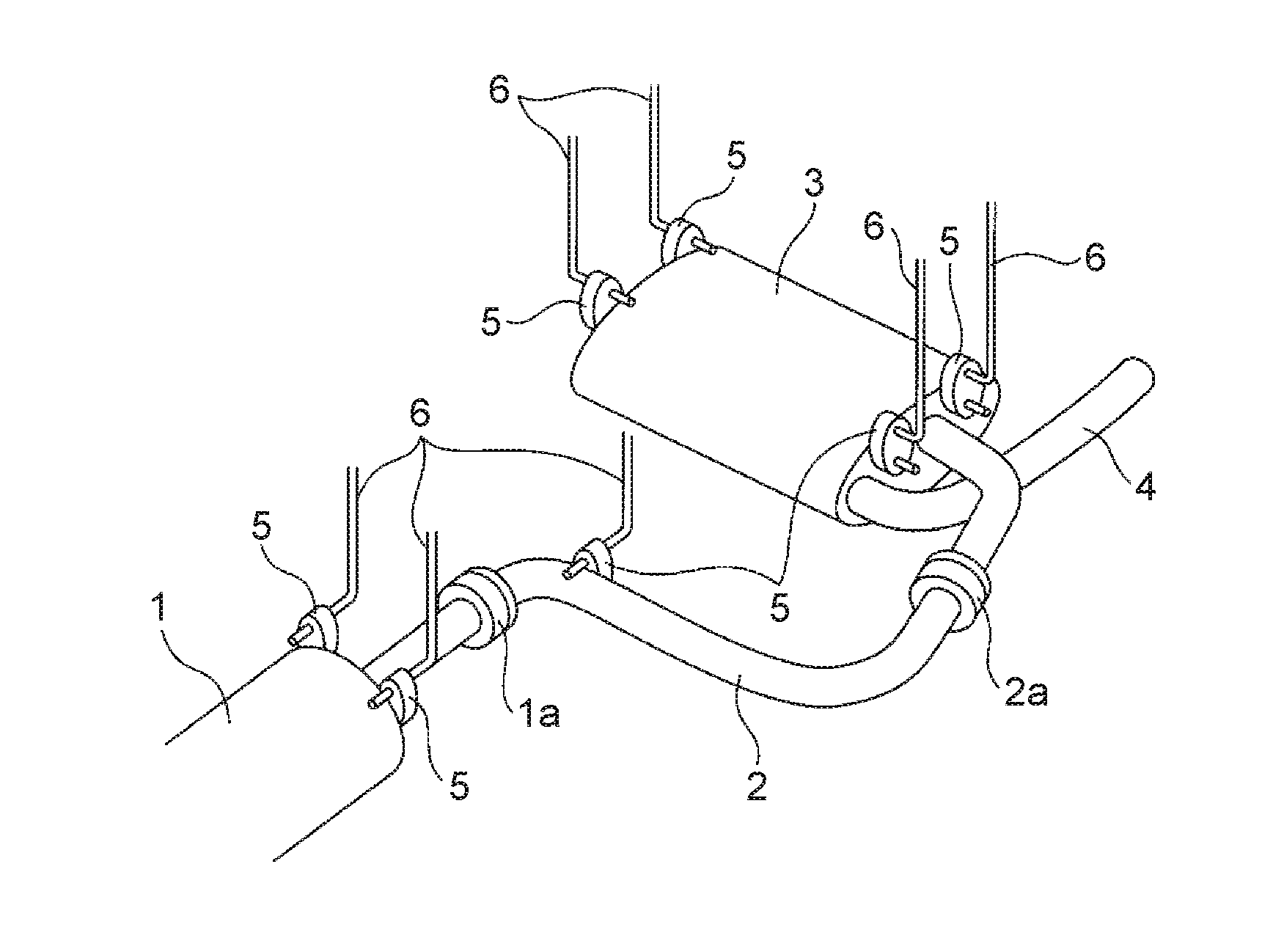 Vehicle engine exhaust system