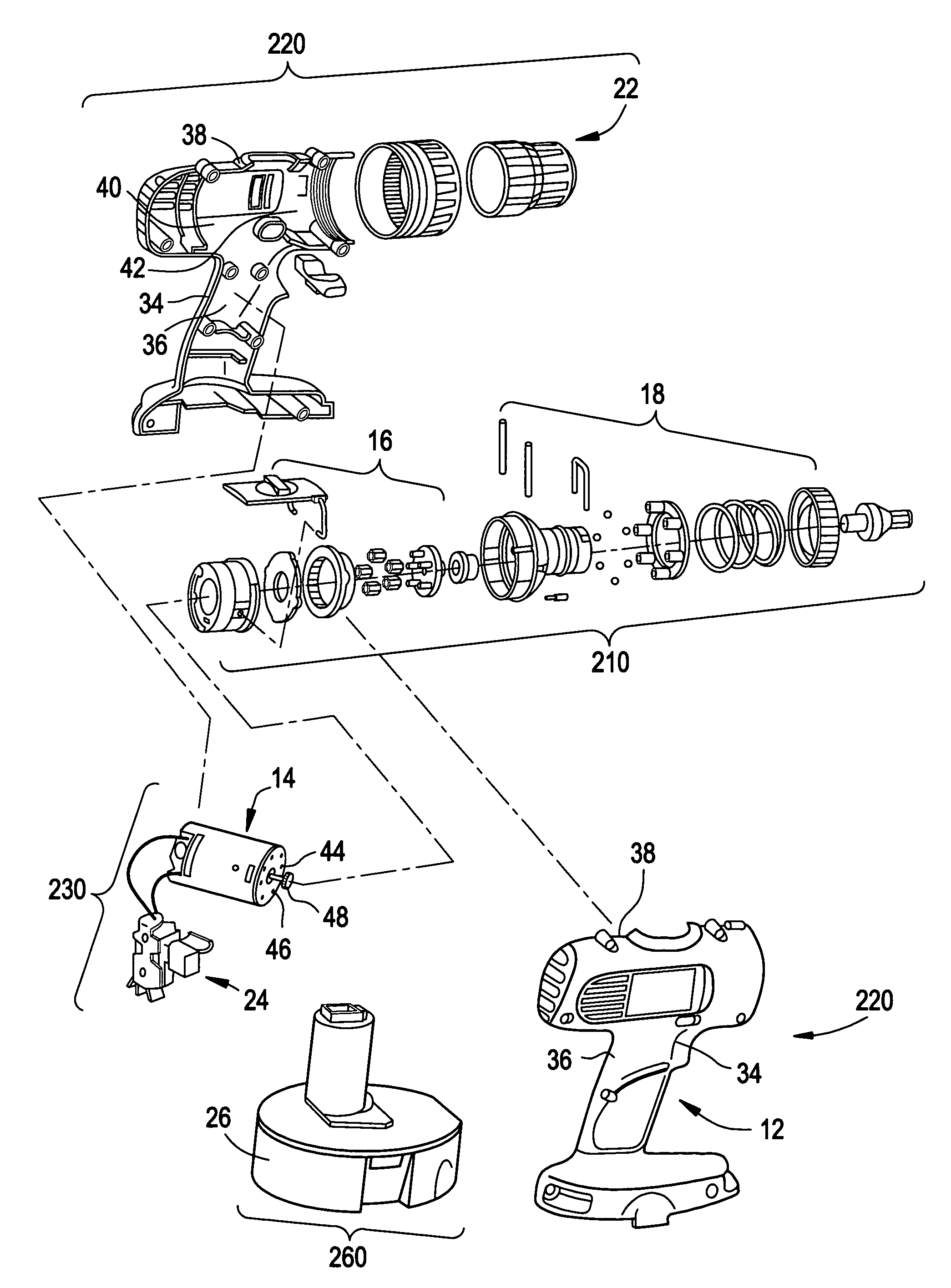 Cordless power tool system with improved power output