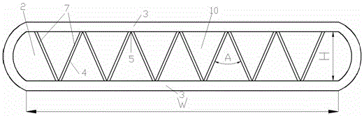 A collector tube solar water heater with competing changes in the height of the inner fins