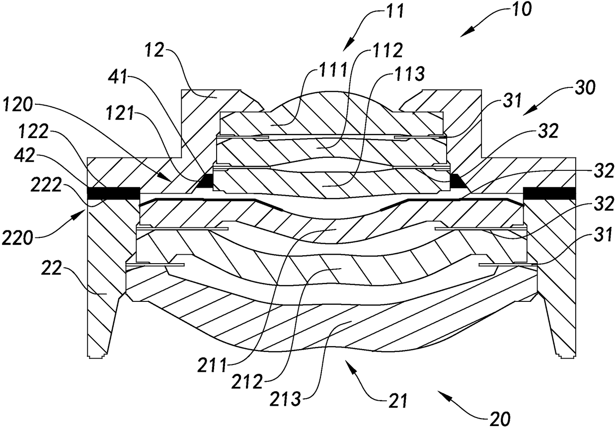 Split lens, camera shooting module and electronic equipment