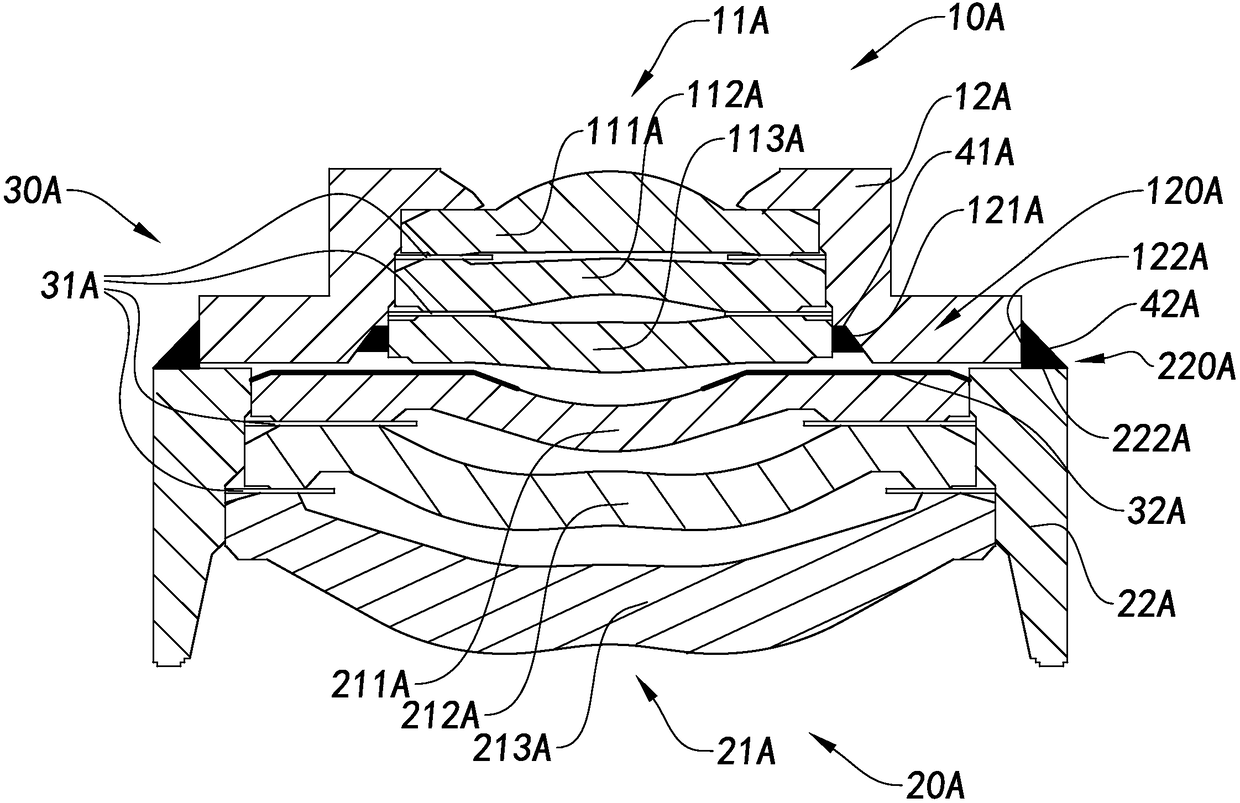 Split lens, camera shooting module and electronic equipment