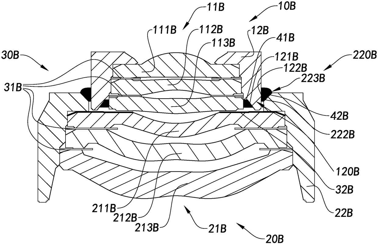 Split lens, camera shooting module and electronic equipment