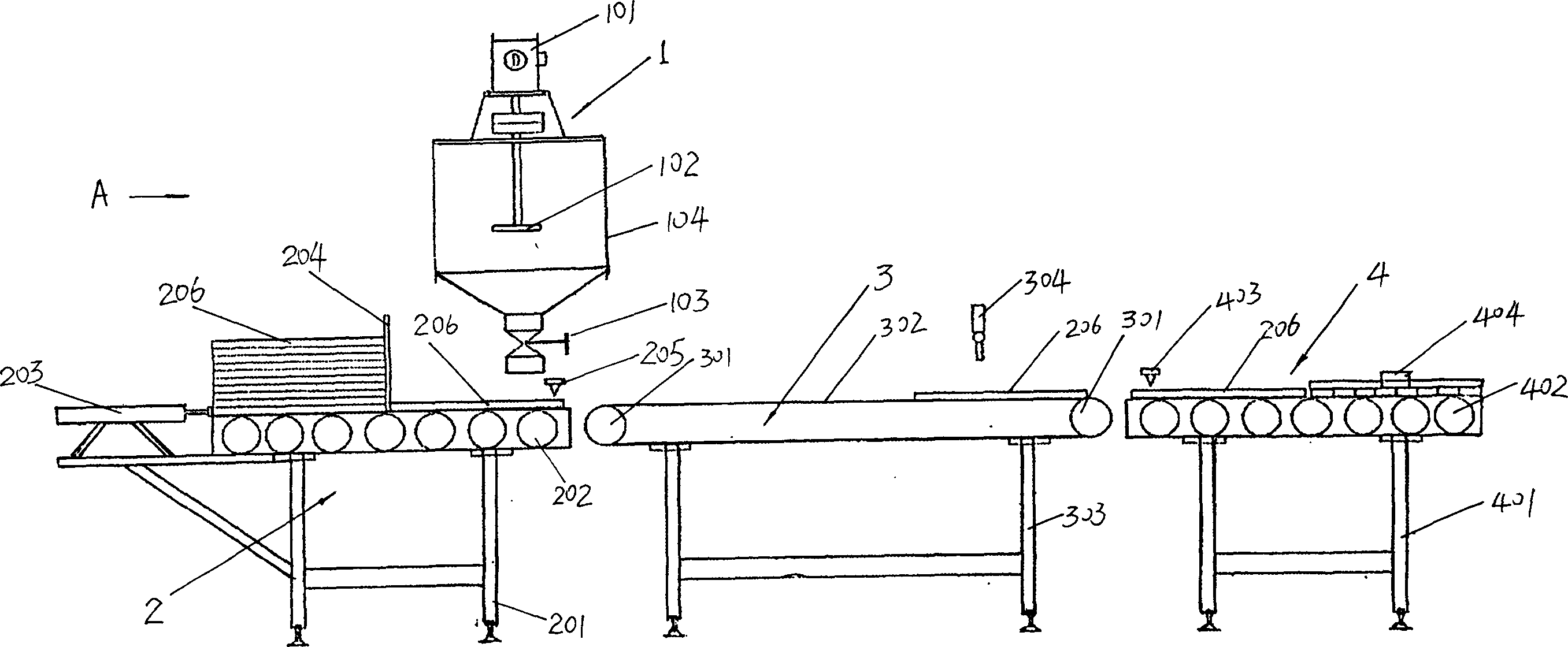 Artificial pigskin and its production tech. and equipment thereof