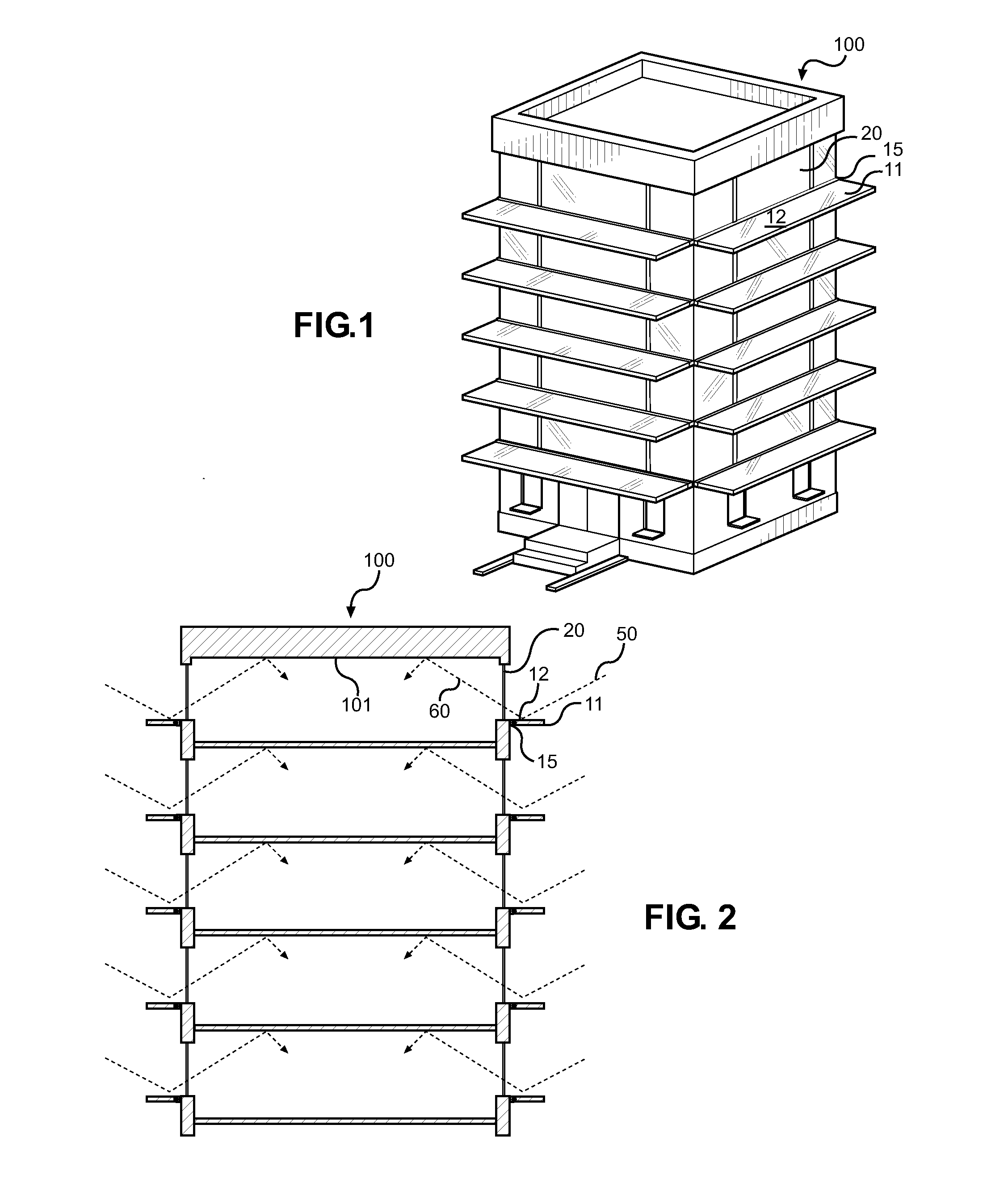 Daylight harvesting shelf and method of improving interior natural light