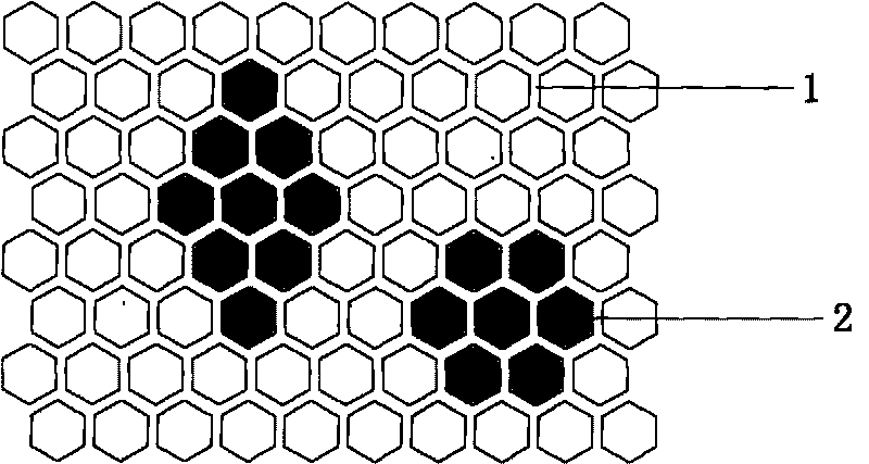 Laminating method for installing ceramic ball in radial weaving double-layer eyelet fabric