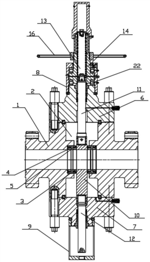 A pressure self-sealing leak-proof gate valve structure