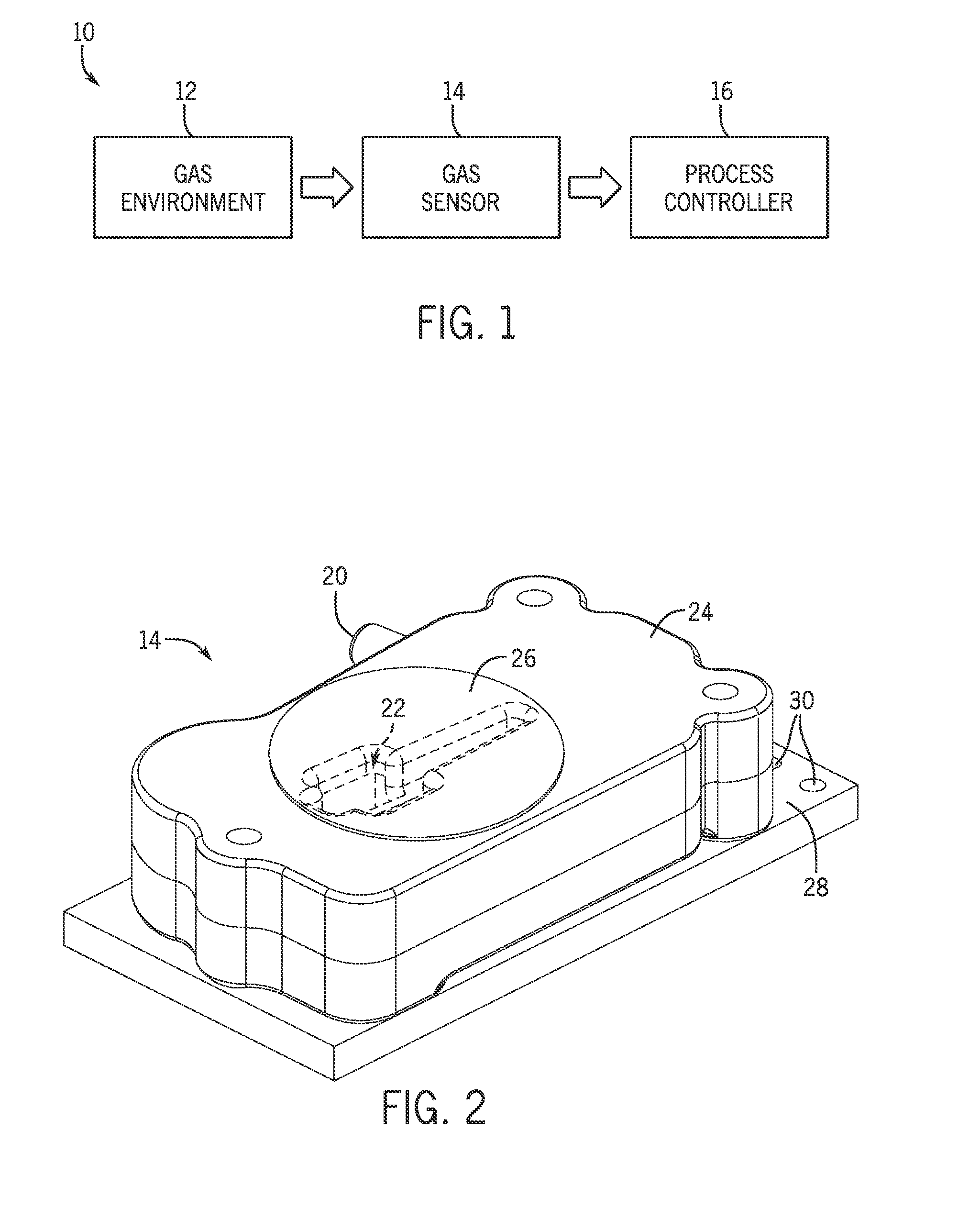 Optical gas sensor