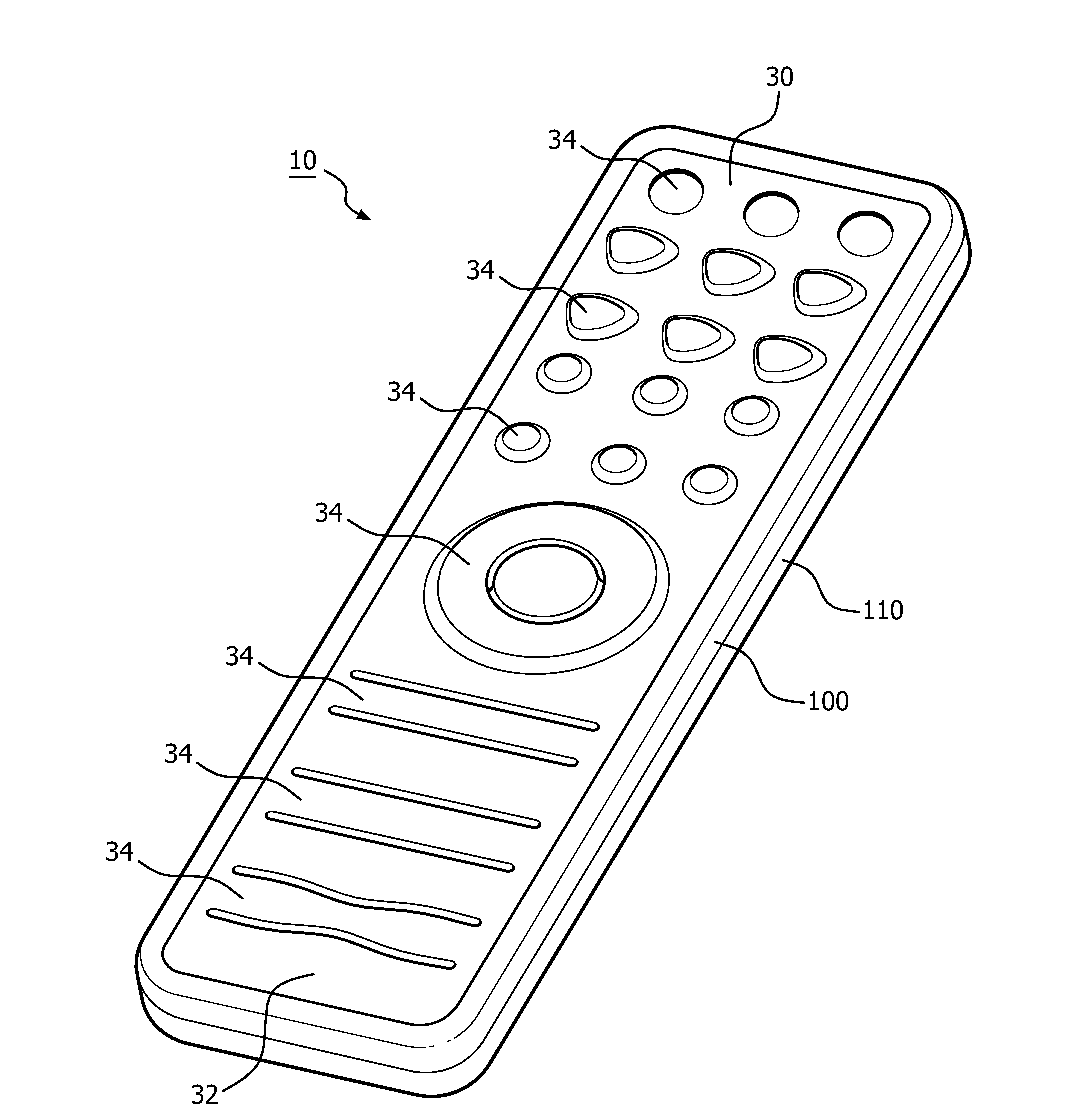 Seamless faceplate assembly for keypad device