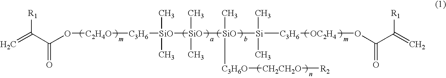 Hydrophilic Polysiloxane Macromonomer, and Production and Use of the same